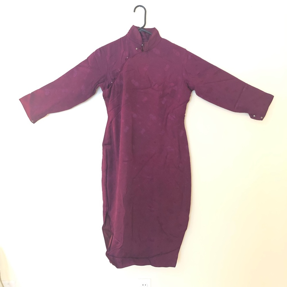 Vintage handmade qipao for fall/winter